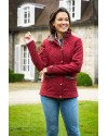 Veste matelassée Halifax femme - Bordeaux et tweed