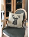 Coussin en lin Cerf - Naturel