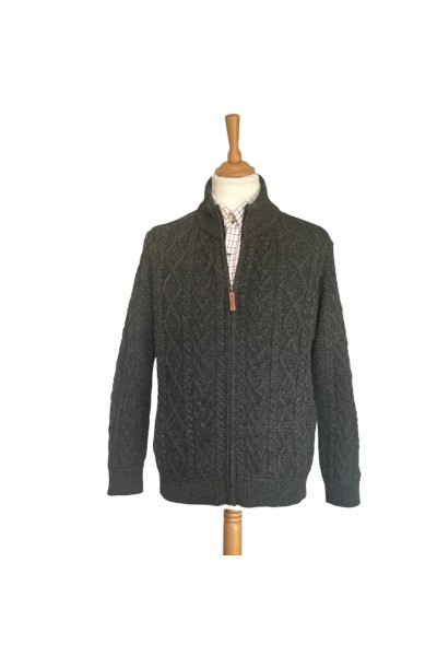 Gilet zippé laine homme...