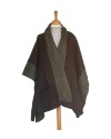 Poncho femme tweed Donegal et laine Merino