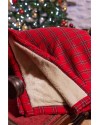 Plaid flanelle de coton - polaire - Tartan rouge