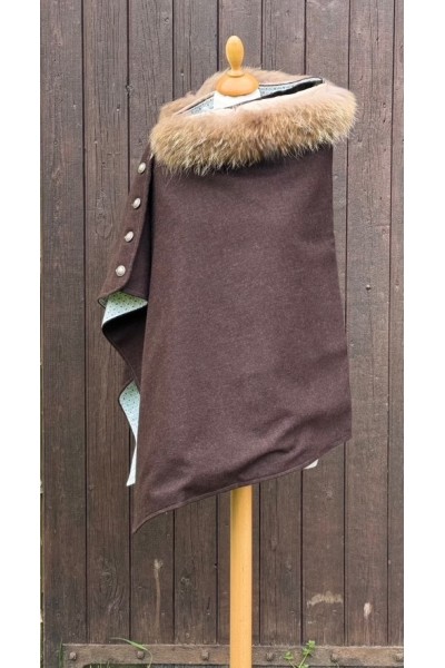 Cape Harriet - Tweed Marron Mocha